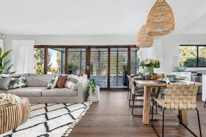 پذیرایی مستطیل شکل باریک