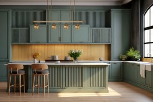 کابینت کلاسیک سبز