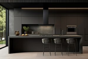 کابینت مدرن تیره