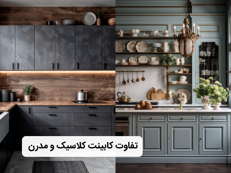 کابینت مدرن و کلاسیک چه تفاوتی دارند؟