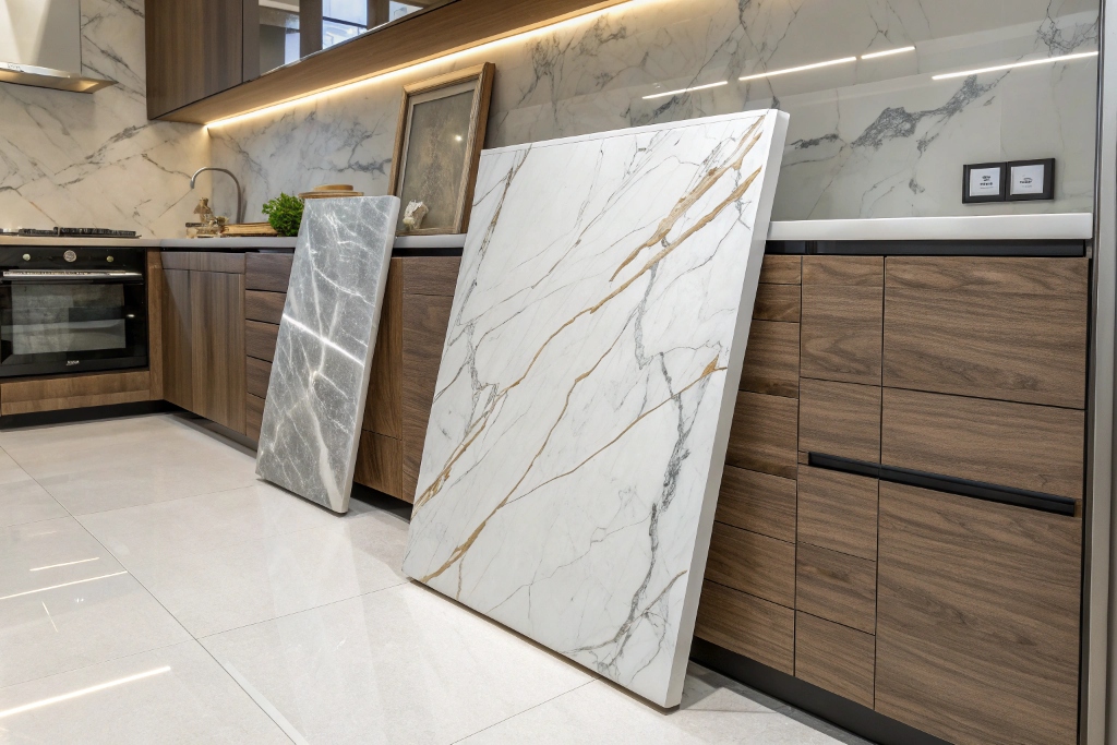 روش نصب ماربل شیت بین کابینتی